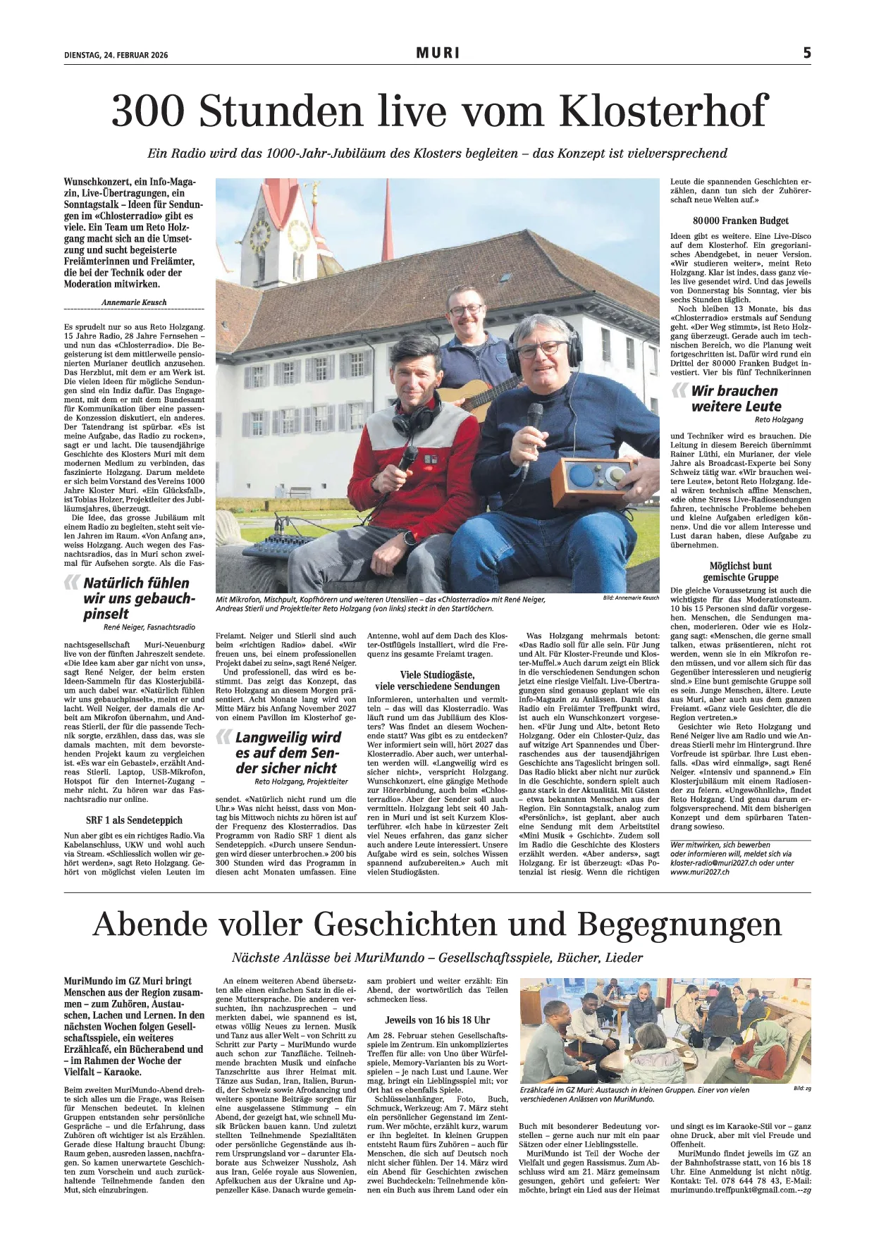 Abende voller Geschichten und Begegnungen